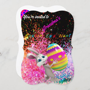 Easter Egg Hunt Invitation - Personalise Name/Year