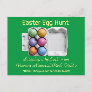 Easter Egg Hunt Invitation Postcard