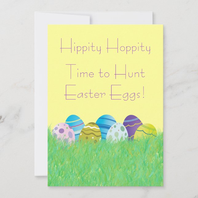 Easter Egg Hunt Invitations (Front)