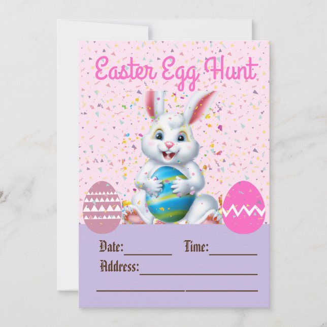 Easter Egg Hunt invitations (Front)