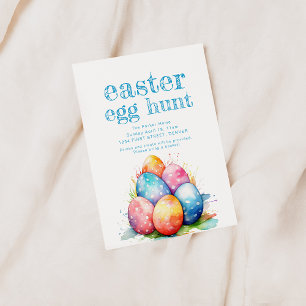 Easter Egg Hunt Invite with Basket