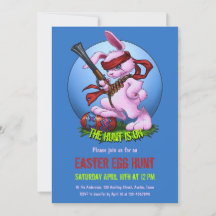 Easter Egg  Hunt is ON Funny Bunny Hunter