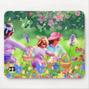Easter Egg Hunt Mouse Mat