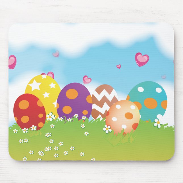 Easter Egg Hunt Mouse Mat (Front)