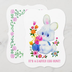 Easter egg hunt party fun invitation