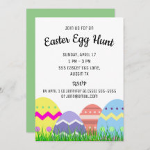 Easter Egg Hunt Party Invitation