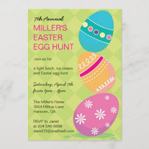 Easter Egg Hunt Party Invitations