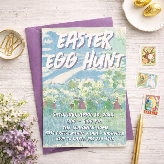 Easter Egg Hunt Party Invitations