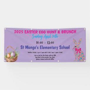 Easter Egg Hunt Personalised Banner