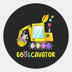 Easter Egg Hunt Shirt For Kids Toddlers Funny Eggs Classic Round Sticker