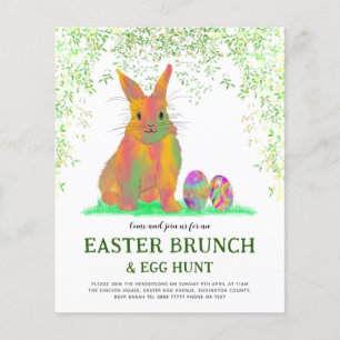 Easter Egg Hunt Spring Brunch Cute Bunny Budget