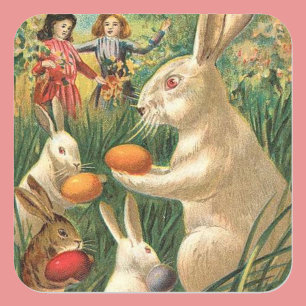 Easter Egg Hunt Square Sticker