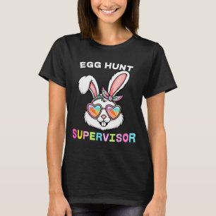 Easter Egg Hunt Supervisor Bunny Face Mum Dad Men T-Shirt