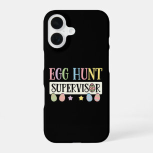 Easter Egg Hunt Supervisor Funny Family Easter iPhone 16 Case