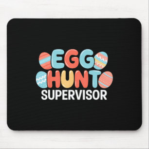 Easter Egg Hunt Supervisor Rabbit Bunny Easter Day Mouse Mat