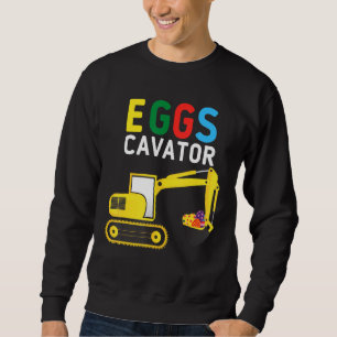 Easter Egg Hunt Toddlers Funny Eggscavator Sweatshirt