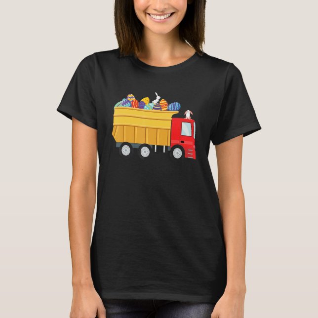 Easter Egg Hunt  Truck Loving Kid Toddler Boy T-Shirt (Front)