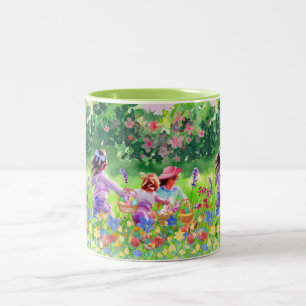 Easter Egg Hunt Two-Tone Coffee Mug