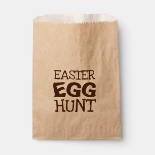 Easter Egg Hunt Typography Favour Bags