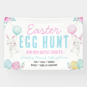 Easter Egg Hunt Vinyl Road Banner