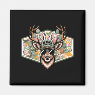 Easter Egg Hunter Camo Funny Easter Deer Buck Hunt Magnet