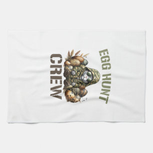 Easter Egg Hunter Crew Camo Hunting Easter Day T-S Tea Towel