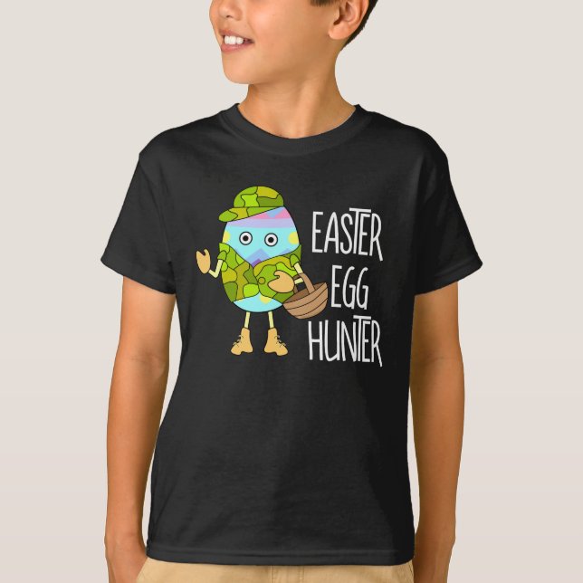 Easter Egg Hunter Text T-Shirt (Front)