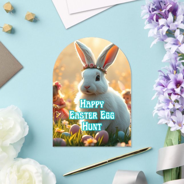  Easter Egg Hunting Day Acrylic Invitations (Insitu (Wedding))