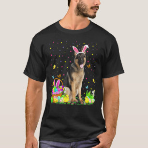 Easter Egg Hunting Funny German Shepherd Dog Happy T-Shirt