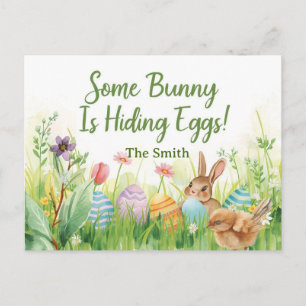 Easter egg hunting invitation