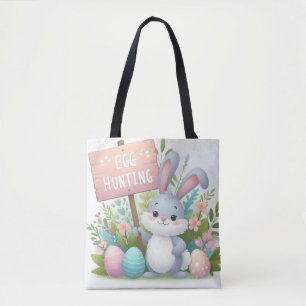 Easter Egg Hunting Tote Bag