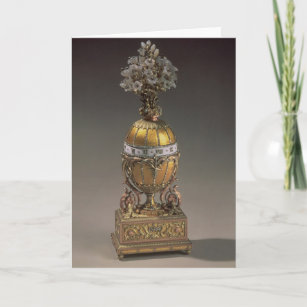 Easter Egg in the Form of a Vase Holiday Card