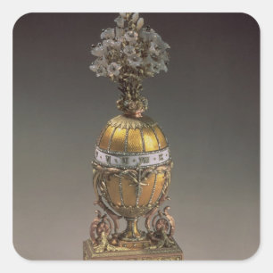 Easter Egg in the Form of a Vase Square Sticker