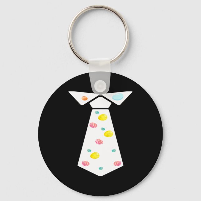 Easter Egg Neck Tie Easter Easter Key Ring (Front)