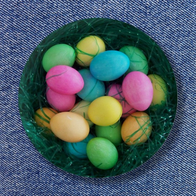 Easter Egg Nest Photo 6 Cm Round Badge (Easter Egg Nest Button)