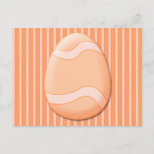 Easter Egg (Orange) Postcard