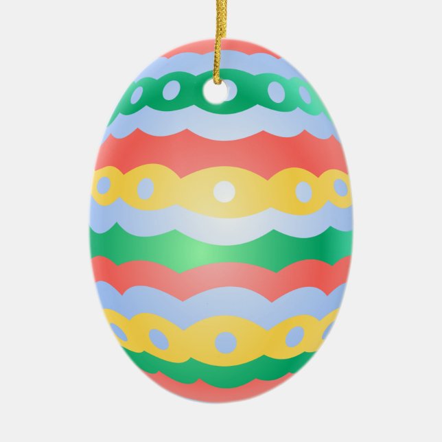 Easter Egg Ornament Custom Easter Egg Decorations (Front)