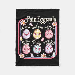 Easter egg pain scale nurse groovy pedriatric bunn fleece blanket