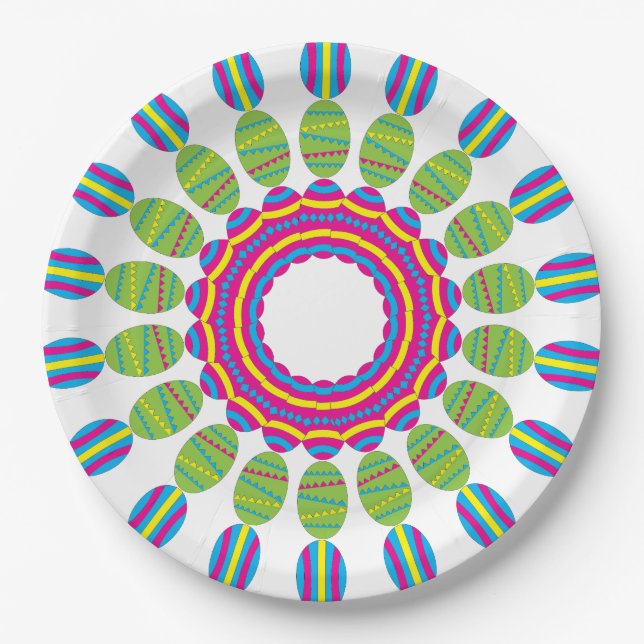 Easter Egg Paper Plate (Front)