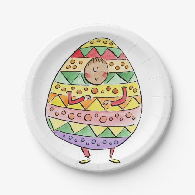 Easter Egg Paper Plate (Front)
