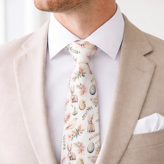 Easter Egg Pattern Spring Pastel Festive Holiday G Tie (Creator Uploaded)