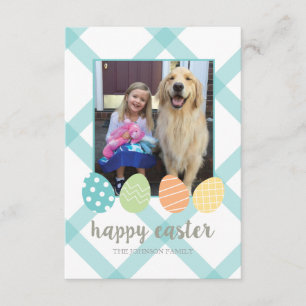 Easter Egg Photo Card Blue