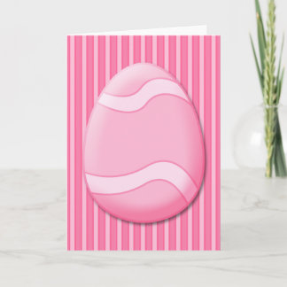 Easter Egg (Pink) Greeting Card