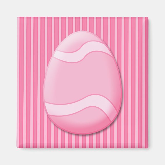 Easter Egg (Pink) Magnet (Front)
