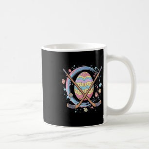 Easter Egg Playing Ice Hockey Cute Sports Men Boys Coffee Mug