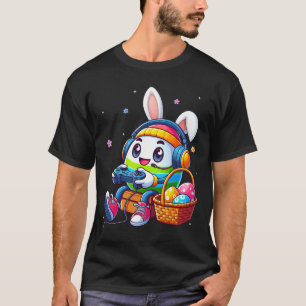 Easter Egg Playing Video Game For Gamer Boys Men T T-Shirt