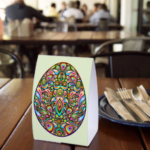 Easter Egg Psychedelic Design Kids Organic T-Shirt