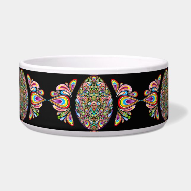 Easter Egg Psychedelic Design Kids Organic T-Shirt (Front)