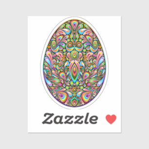 Easter Egg Psychedelic Design Kids Organic T-Shirt