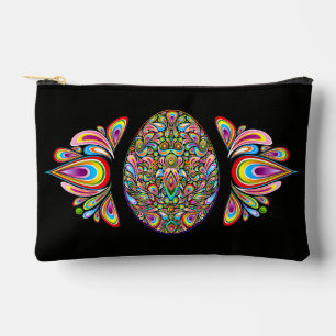 Easter Egg Psychedelic Design Kids Organic T-Shirt Accessory Pouch
